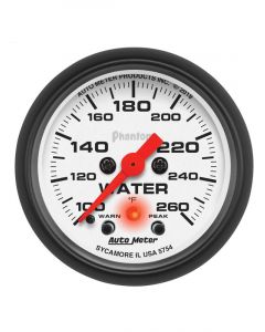 Auto Meter 2-1/16" Water Temp 260°F Digital Stepper Motor W/Pkrn Phantom