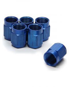 Aeroquip Fitting Tube Nut 3 AN 3/16 in Tube Aluminum Blue Anodize Set