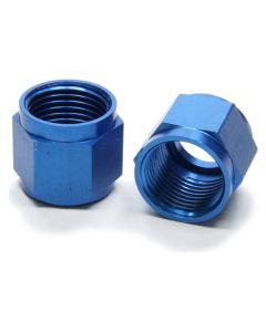 Aeroquip Fitting Tube Nut 8 AN 1/2 in Tube Aluminum Blue Anodize Pair