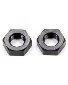 Aeroquip Bulkhead Fitting Nut - 3 AN - Aluminum - Black Anodize - Pair