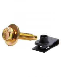 Allstar Performance Body Bolt Kit 1/4-20 in Thread 1-1/8 in Long