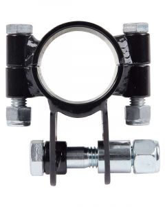 Allstar Performance Shock Mount Clamp-On Steel Black Powder Coat 1-3
