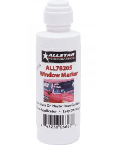 Allstar Performance Dial-In Marker Window White Safe on Glass / Poly