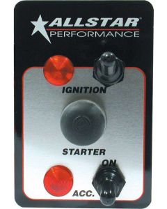 Allstar Performance Switch Panel Dash Mount 3 x 4-1/2 in 2 Toggles /…