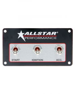 Allstar Performance Switch Panel Dash Mount 2-1/2 x 4-5/8 in 1 Toggl…