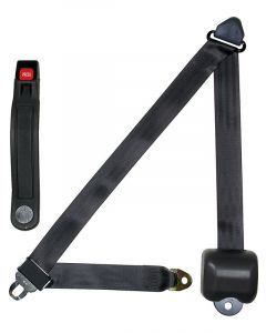 Allstar Performance Seat Belt Lap / Shoulder Push Button Buckle Retr