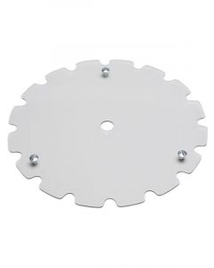 Aero Race Wheels Mud Cover Quick Release Fastener Scalloped Plastic