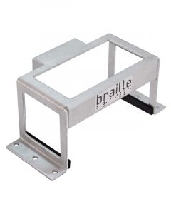 Braille Auto Battery Battery Tray Lay-Down Aluminum Polished Braille Bat