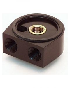 Canton Oil Cooler Adapter Sandwich 3/4-16 in Center Thread 1/2 in NPT