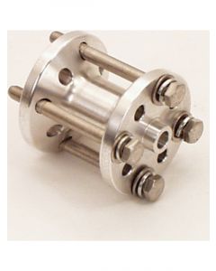 Canton Fan Spacer 2-1/2 in Thick Hardware Included Billet Aluminum Nat