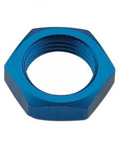 Fragola Bulkhead Fitting Nut - 3 AN - Aluminum - Blue Anodize - Each