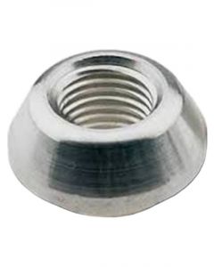 Fragola Bung 3/8 in NPT Weld-On 3/4 in Step Aluminum Natural