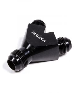 Fragola Fitting Y Block 10 AN Male Inlet Dual 8 AN Male Outlets Alu