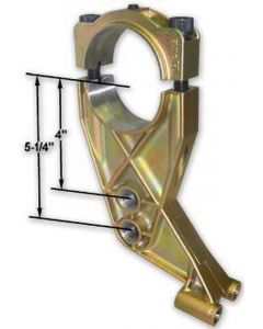 Howe Trailing Arm Bracket Adjustable Clamp-On 3 in OD Axle Tubes Cast S