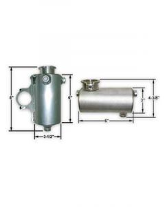 Howe Recovery Tank Coolant 31.97 oz 8 in Tall 3-1/2 in Diameter Dual 1