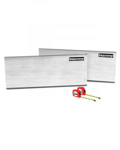 Intercomp Toe-In Plates 2 Plates 2 Tape Measures Aluminum Natural Kit