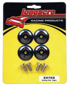 Longacre Backing Disc Billet Aluminum Black Anodize Longacre Spoiler