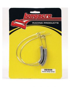 Longacre Throttle Return Spring - Steel - Chrome - Pair