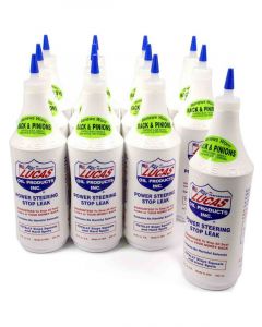 Lucas Oil Power Steering Fluid Stop Seal Leak 946ml Set of 12