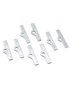Mr Gasket Valve Cover Hold Down Tabs Steel Chrome Big Block Chevy Set of