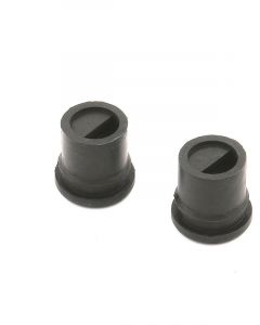 Mr Gasket Breather Grommet 1.220 in Hole Baffled Rubber Black Pair