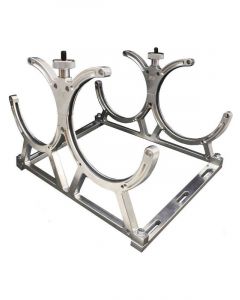 Nitrous Express Nitrous Bottle Bracket Dual Bottle Flat Mount Aluminum