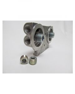 Perma-Cool Remote Oil Filter Mount Dual Filter 1-16 in Thread Two 1/2 in