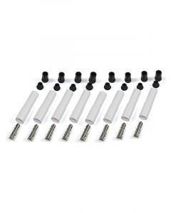 Pertronix Ignition Boot / Terminal Kit Spark Plug 8 mm Ceramic White