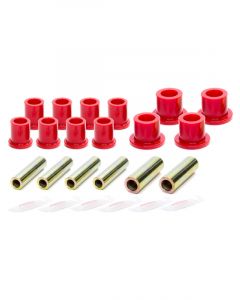 Prothane Leaf Spring Bushing Kit Rear Polyurethane Steel Red / Zinc Ox