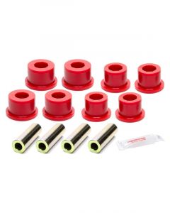 Prothane Leaf Spring Bushing Kit Front Polyurethane / Steel Red / Zinc