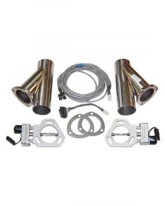 Pypes Performance Exhaust Exhaust Cut-Out Electric Bolt-On 2-1/2 in Pi