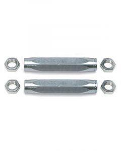 QA1 Tie Rod Sleeve 9/16-18 in Female Thread 8 in Long Hex Tube Steel Zi