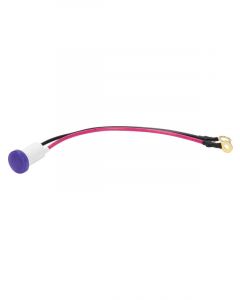 Quickcar Racing Products Warning Light LED 12V 1/2 in Diameter Blue Qu