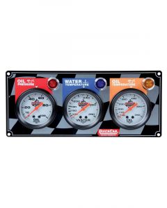 Quickcar Racing Products Gauge Panel Assembly Oil Pressure / Oil Temp