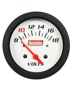 Quickcar Racing Products Voltmeter Extreme 8-18V Electric Analog 2-5
