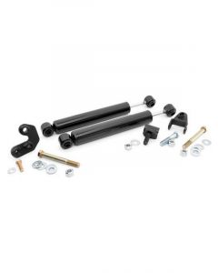 Rough Country Steering Stabilizer Kit Dual Hardware Included Steel 2-1/