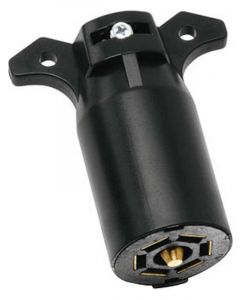 Reese Trailer Plug - 7-Way Plug - Trailer End - Plastic - Black - Each