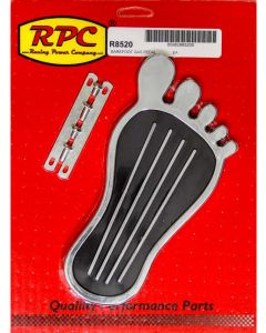 RPC Pedal Pad Gas Barefoot Steel Chrome