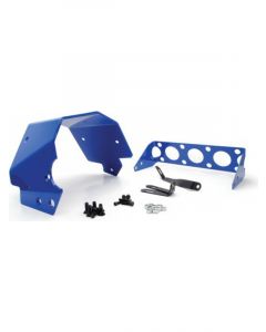 TCI Automatic Transmission Shield SFI 4.1 Aluminum Blue Powder Coat TH