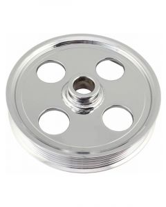Tuff-Stuff Type II Power Steering Pulley 6 Groove Chrome