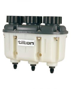 Tilton Master Cylinder Reservoir 3-Chamber 6.3 / 9.8 / 4.0 oz 6 in Tal