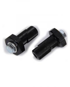 Ti22 Performance Torsion Bar Retainer Aluminum Black Anodize Pair