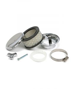 Trans-Dapt Air Cleaner Assembly Deep Dish 4 in Round 2 in Tall 2-5/8 in
