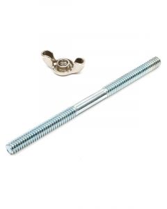 Trans-Dapt Air Cleaner Stud 1/4-20" Thread 4.000" Long Wing Nut