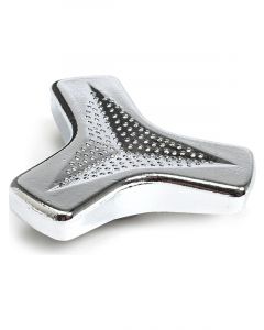 Trans-Dapt Air Cleaner Nut Tri-Bar Wing Nut 1/4-20 in Thread Steel Chrome