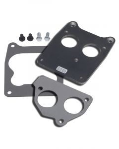Trans-Dapt For SB Chevy TBI on to Quadrajet 4BBL Manifold- Rear Mount