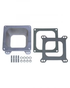 Trans-Dapt Carburetor Adapter 2-1/8 in Thick Open Dominator to Square Bo