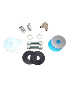 Trans-Dapt Locking Hood Pin Keys / Locks / Pins / Scuff Plates Steel Chrome