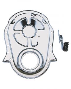 Trans-Dapt Timing Cover 1 Piece Timing Tab Included Steel Chrome Big Block