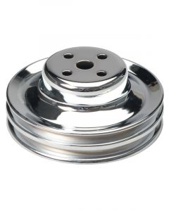 Trans-Dapt Water Pump Pulley V-Belt 2 Groove 5.875" Diameter Steel